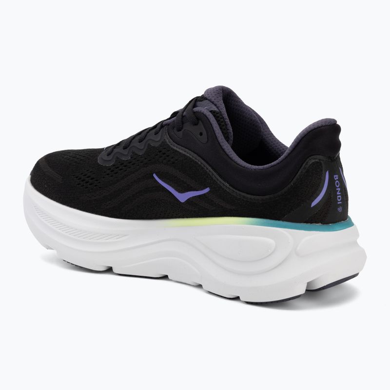 Herren-Laufschuhe HOKA Bondi 9 black/neon yuzu 3