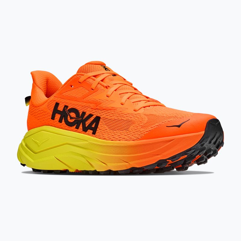 Herren-Laufschuhe HOKA Challenger 8 Wide neon tangerine/hoka citrus