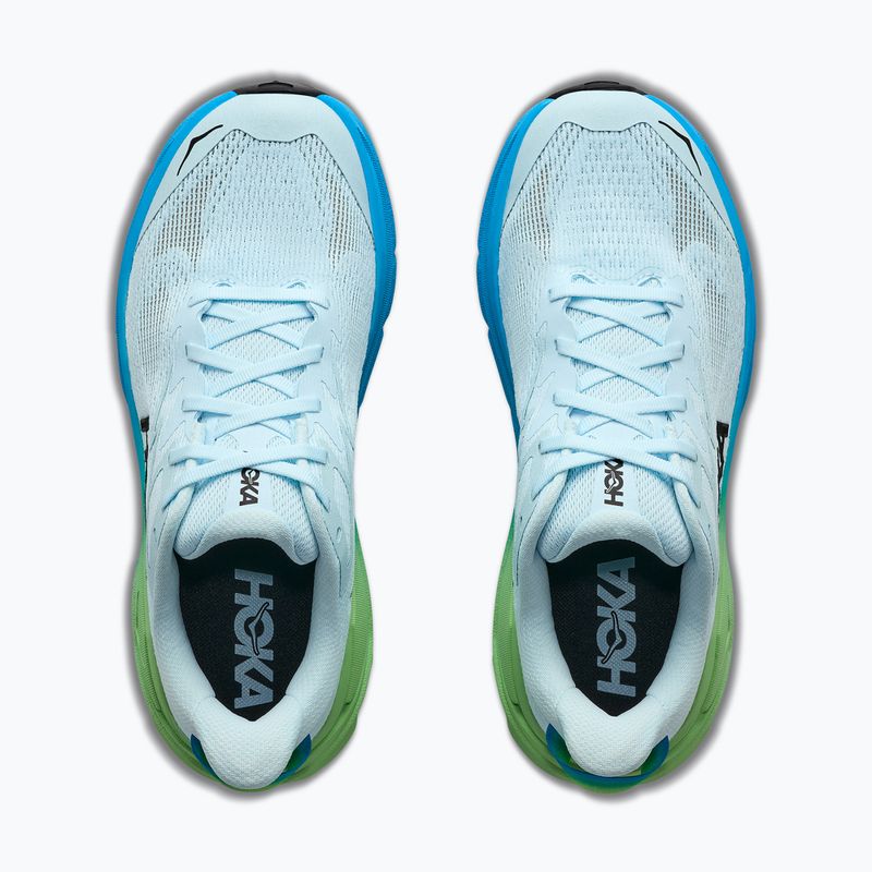 Laufschuhe für Damen HOKA Challenger 8 Wide glimmering blue/tart apple 5