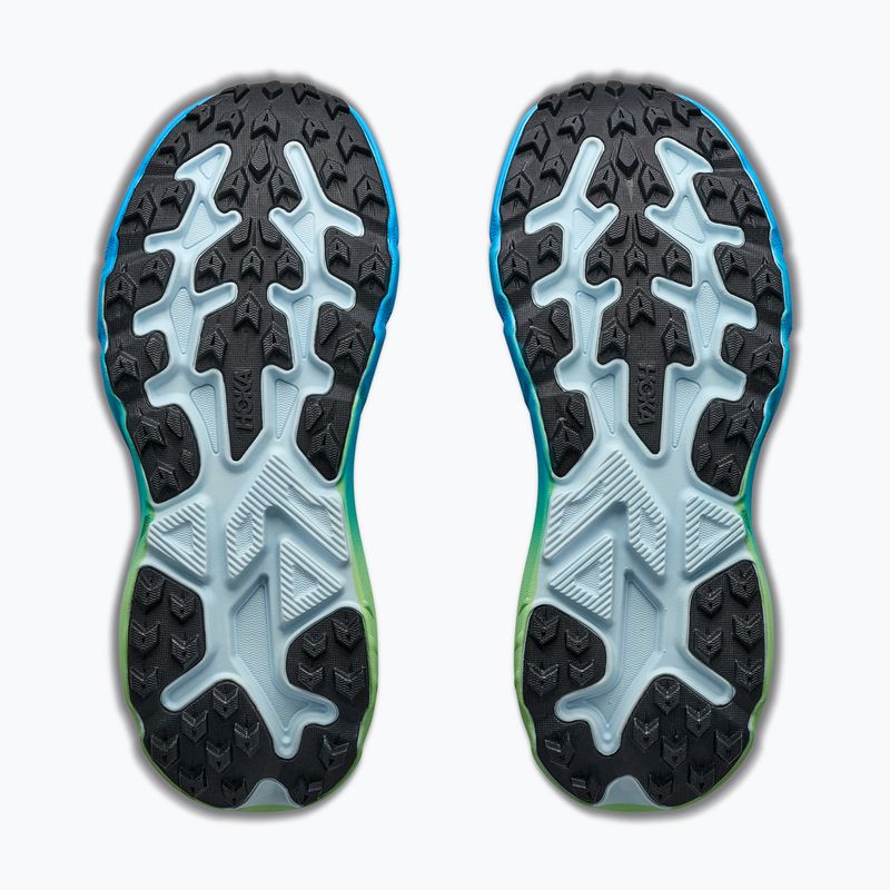 Laufschuhe für Damen HOKA Challenger 8 Wide glimmering blue/tart apple 6