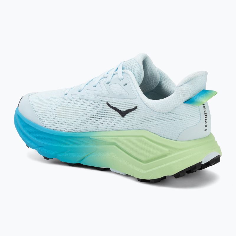 Laufschuhe für Damen HOKA Challenger 8 Wide glimmering blue/tart apple 3