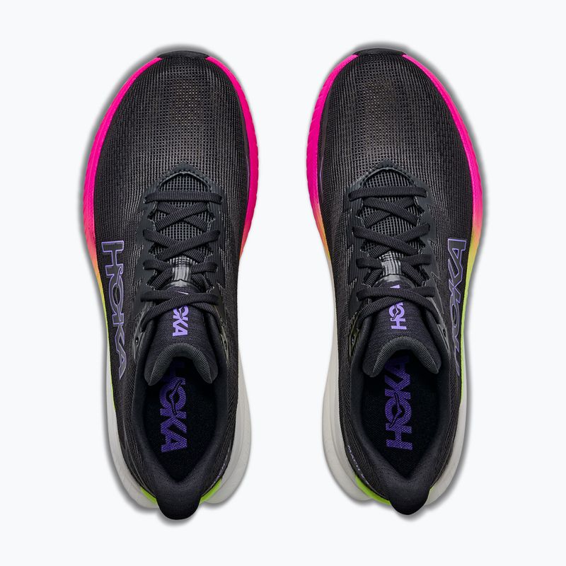 Herren-Laufschuhe HOKA Mach X 3 black/neon nebula 8