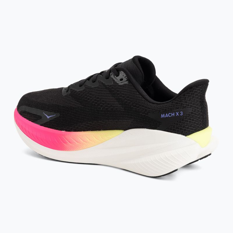 Herren-Laufschuhe HOKA Mach X 3 black/neon nebula 3