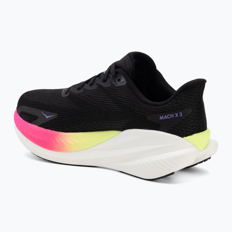 Laufschuhe für Damen HOKA Mach X 3 black/neon nebula 3