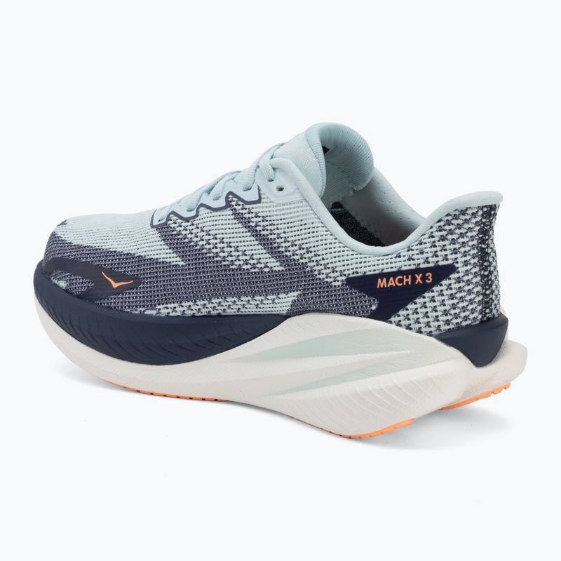 Laufschuhe für Damen HOKA Mach X 3 glimmering blue/varsity navy 3