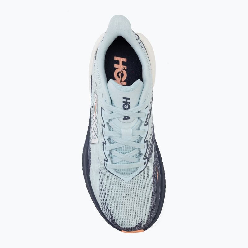 Laufschuhe für Damen HOKA Mach X 3 glimmering blue/varsity navy 5