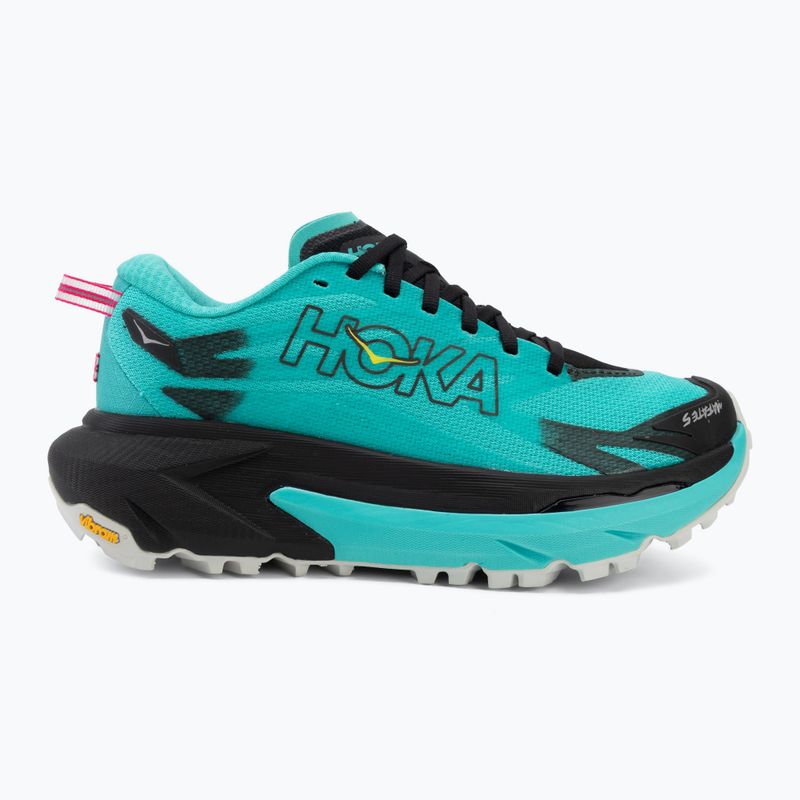Laufschuhe für Damen HOKA Mafate 5 black/electric aqua 2