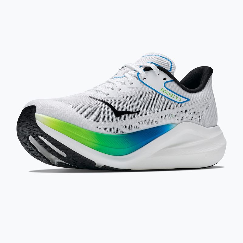 Laufschuhe HOKA Rocket X 3 frost/electric lime 4