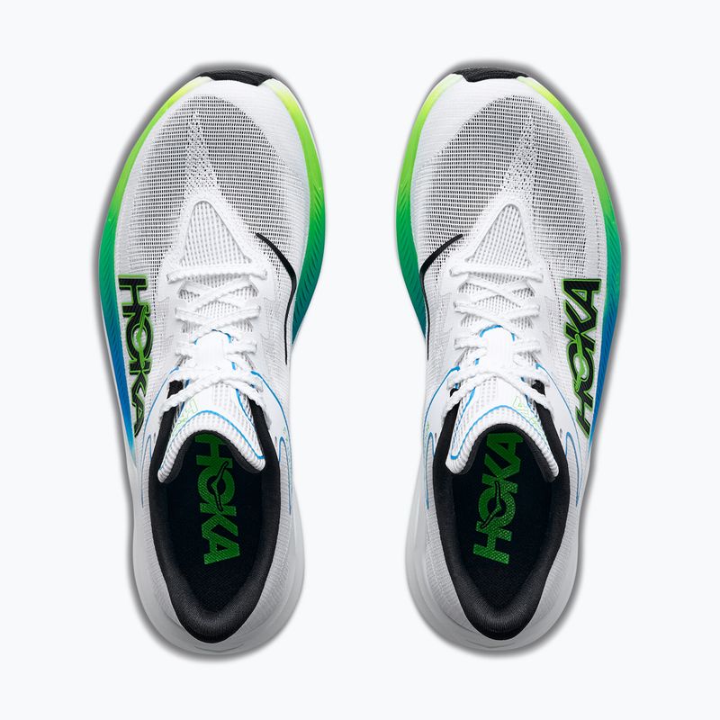 Laufschuhe HOKA Rocket X 3 frost/electric lime 8