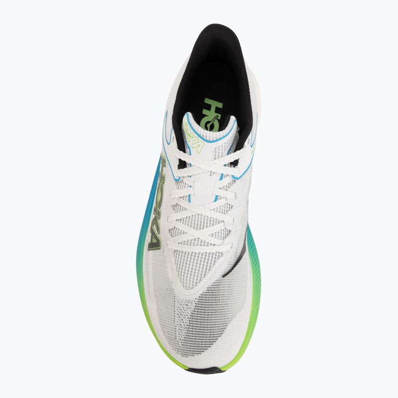 Laufschuhe HOKA Rocket X 3 frost/electric lime 5