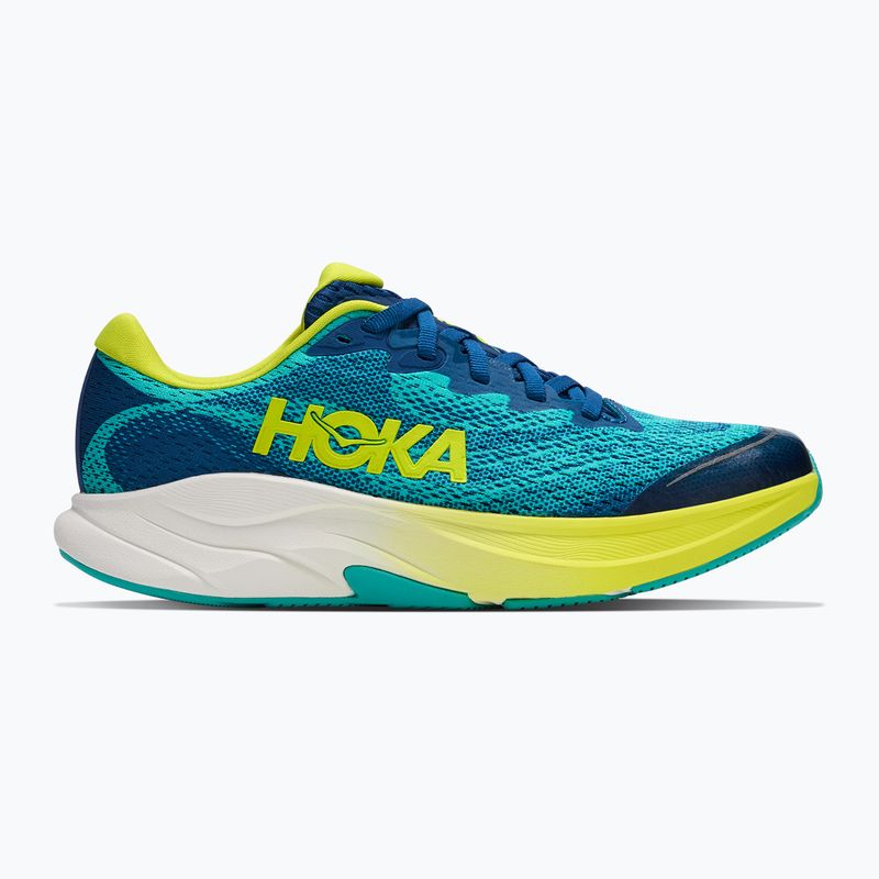 Kinder-Laufschuhe HOKA Rincon 4 electric aqua/neon hoka citrus 2