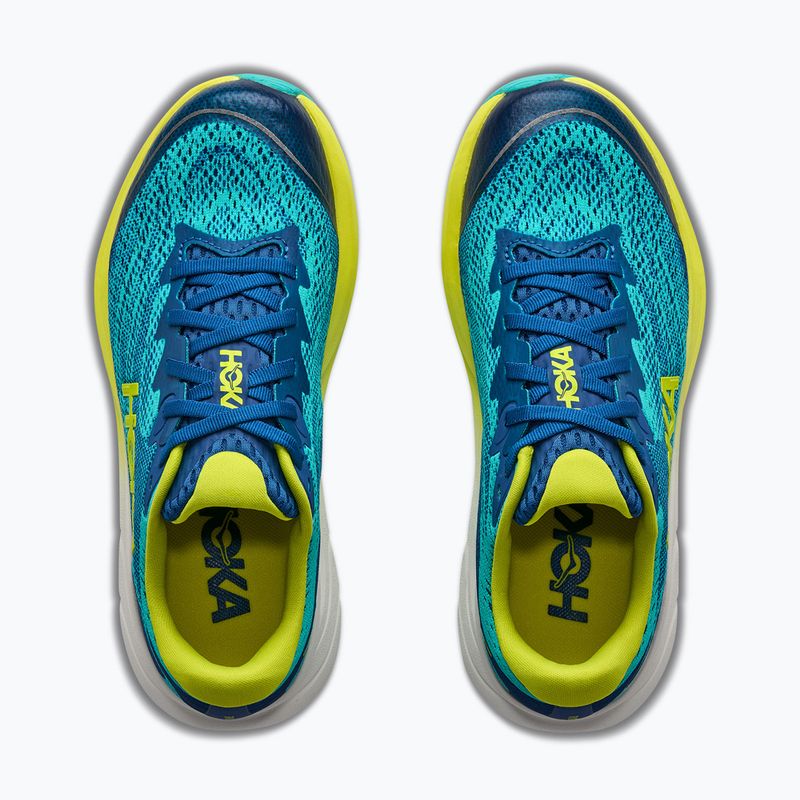 Kinder-Laufschuhe HOKA Rincon 4 electric aqua/neon hoka citrus 8