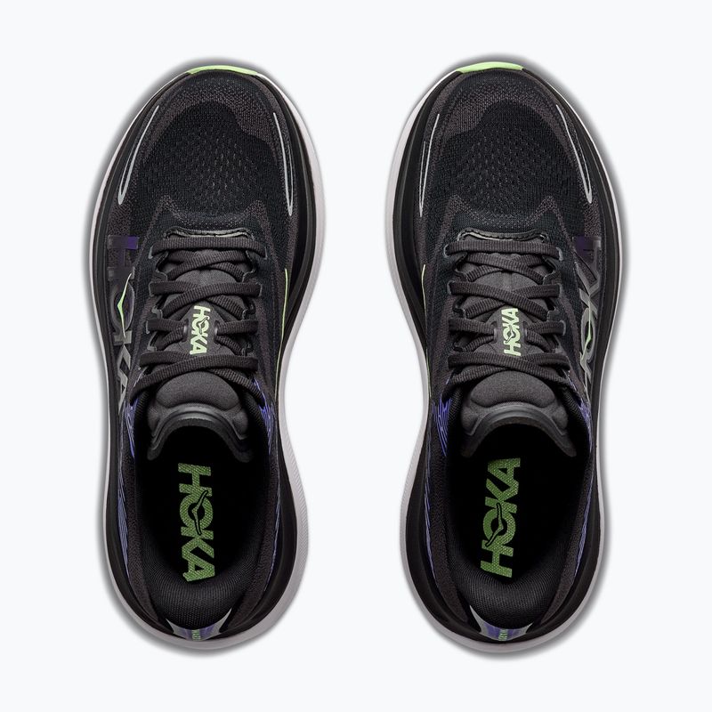 Herren-Laufschuhe HOKA Skyward X 2 carbon black/neon nebula 8