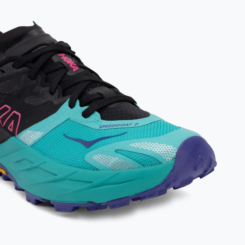 Laufschuhe für Damen HOKA Speedgoat 7 black/electric aqua 7