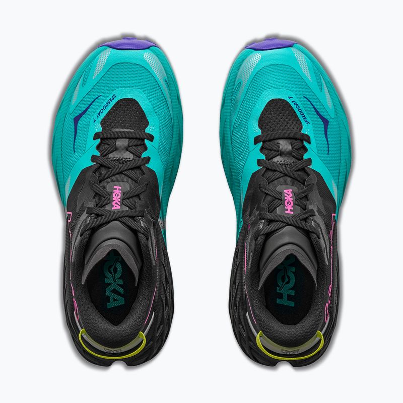 Laufschuhe für Damen HOKA Speedgoat 7 black/electric aqua 8