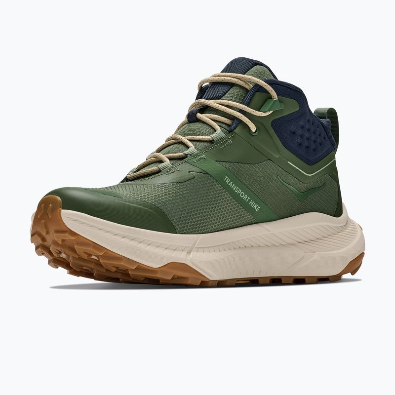 Herren-Trekkingstiefel HOKA Transport Hike GTX nettle leaf/alabaster 4