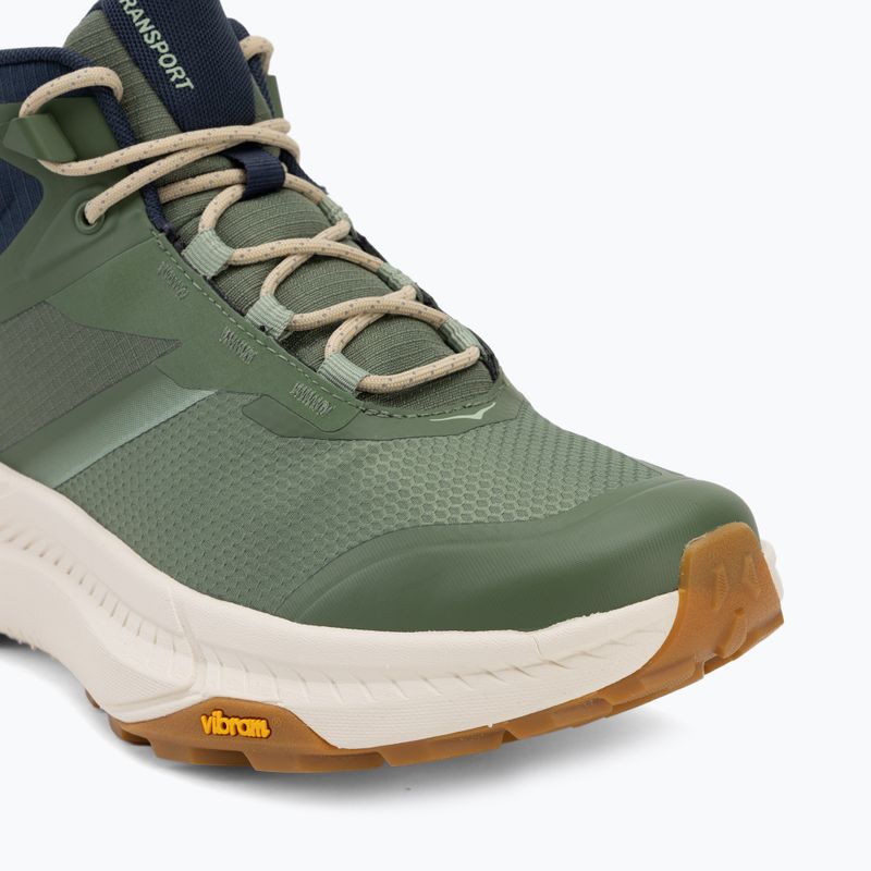 Herren-Trekkingstiefel HOKA Transport Hike GTX nettle leaf/alabaster 7