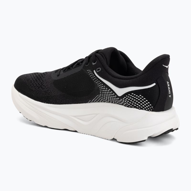 Herren-Laufschuhe HOKA Arahi 9 black/white 3
