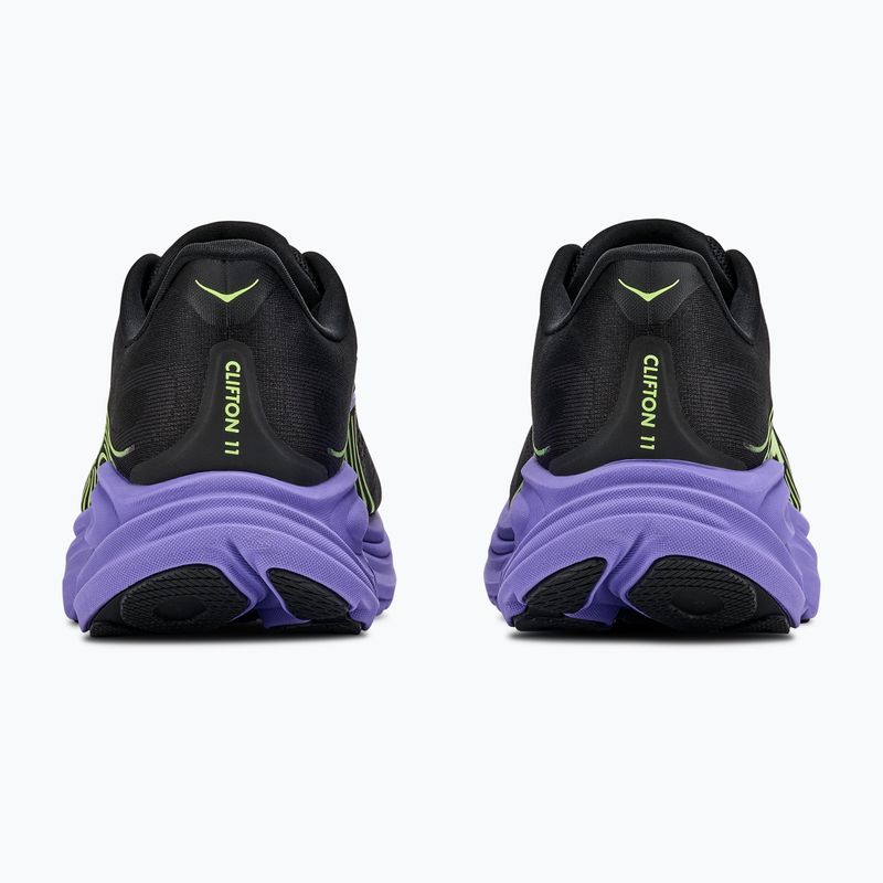 Herren-Laufschuhe Hoka Clifton 11 black/neon yuzu 4