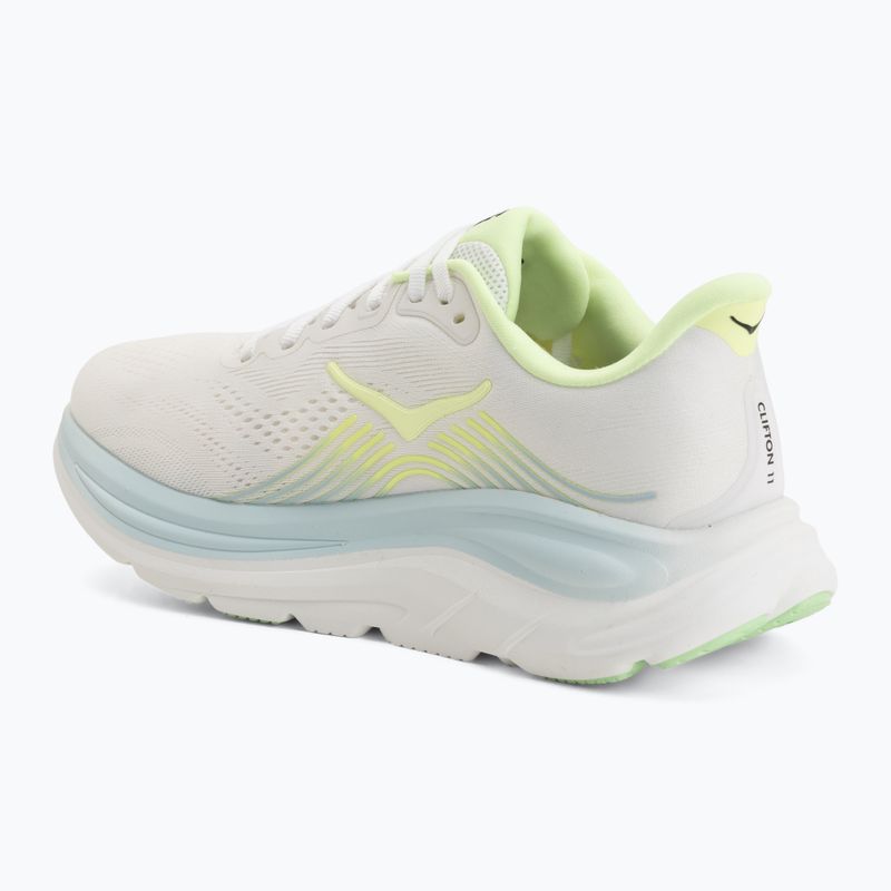 Laufschuhe für Damen Hoka Clifton 11 frost/neon yuzu 3