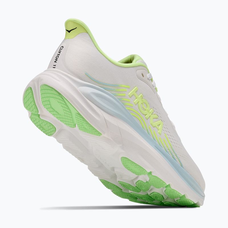 Laufschuhe für Damen Hoka Clifton 11 frost/neon yuzu 3