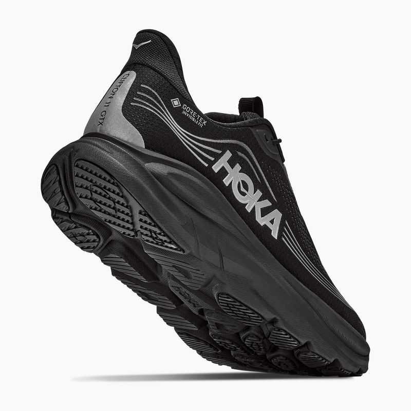 Herren-Laufschuhe HOKA Clifton 11 GTX black/black 3