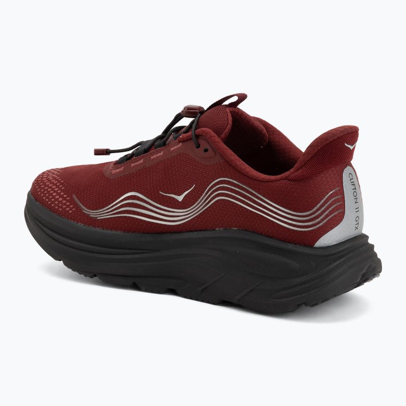 Herren-Laufschuhe HOKA Clifton 11 GTX varsity burgundy/carbon black 3