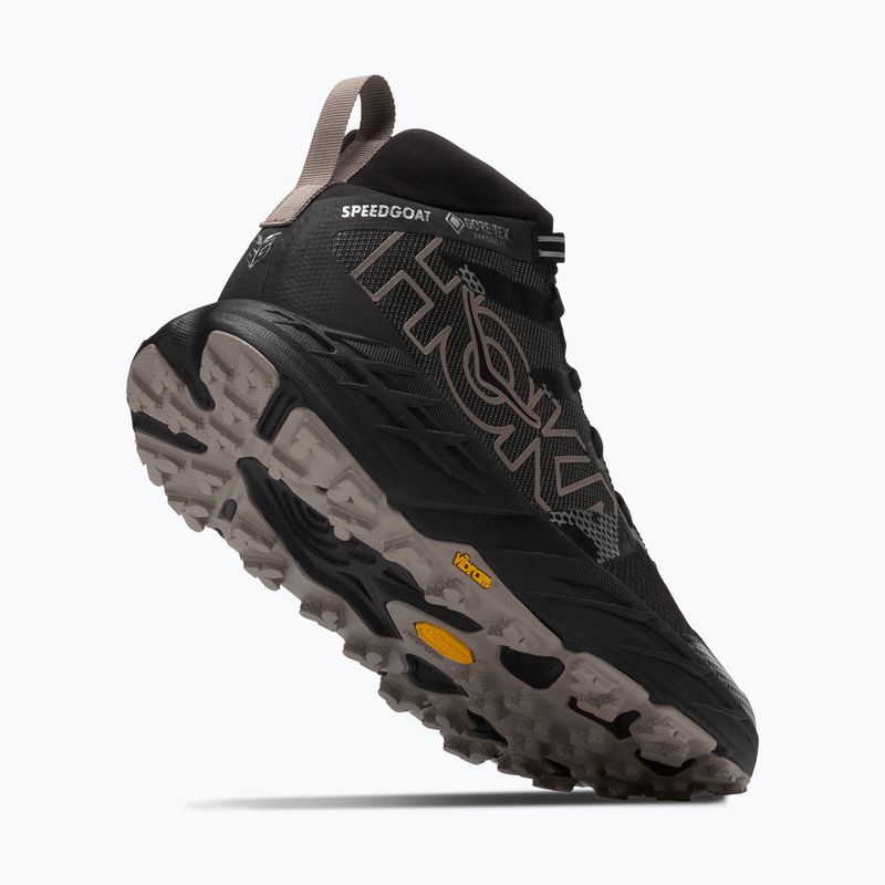 Herren-Laufschuhe HOKA Speedgoat 7 Hike GTX black/ebble grey 5