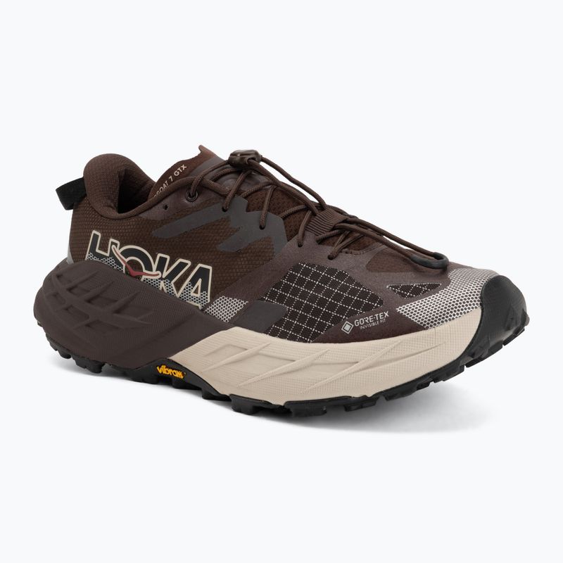 Herren-Laufschuhe HOKA Speedgoat 7 GTX spiced chocolate/river rock grey