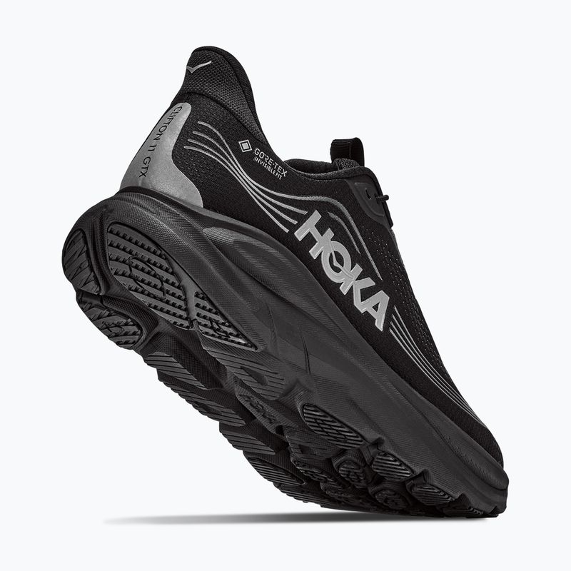 Herren-Laufschuhe HOKA Clifton 11 GTX Wide black/black 5