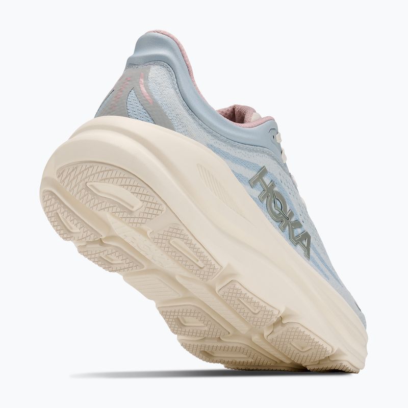 Laufschuhe für Damen HOKA Bondi 9 GLM alabaster/mineral blue 3
