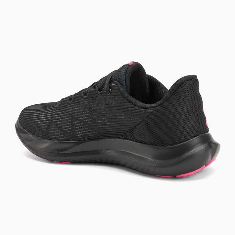 Damen-Laufschuhe Under Armour Charged Speed Swift schwarz/schwarz/super pink 3