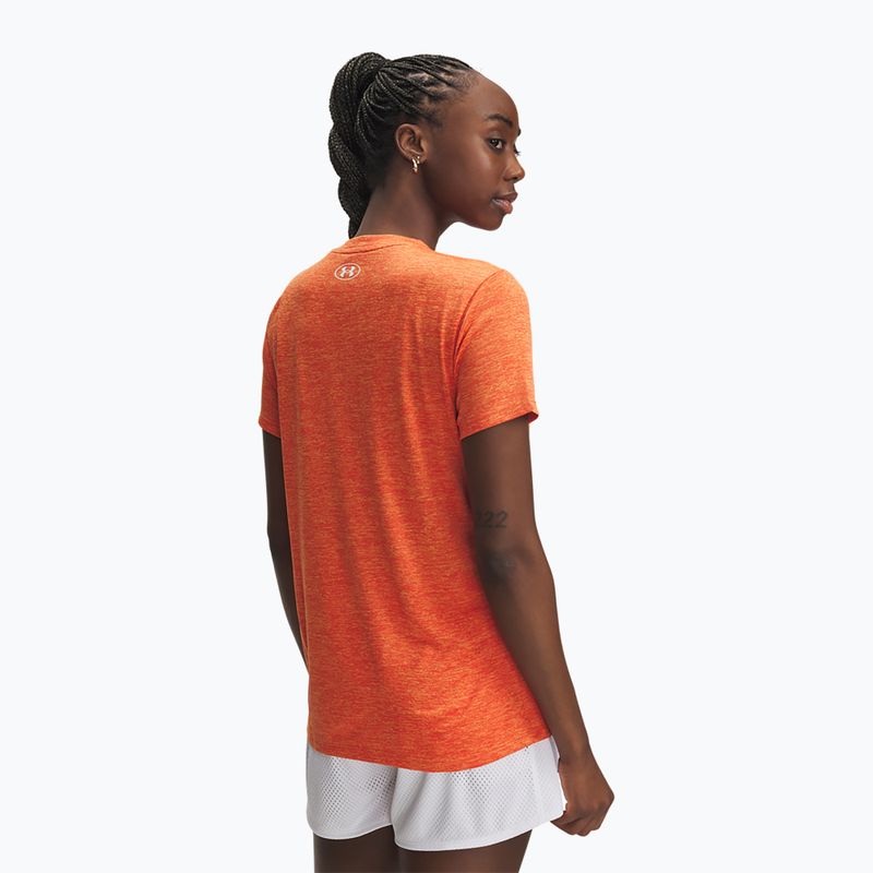 Trainingsshirt Damen Under Armour Tech Twist orange base/white 2
