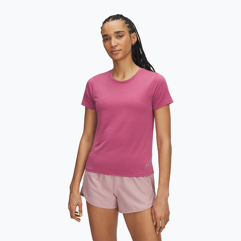 Damen-Laufshirt Under Armour Launch Fuchsia Dusk/Reflective