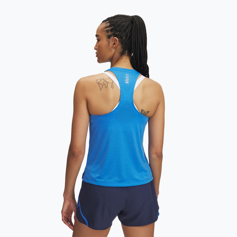Damen-Laufshirt Under Armour Launch Singlet blue atlantis/reflective 2