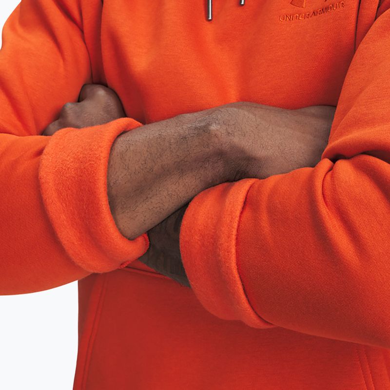 Hoodie Sweatshirt Herren Under Armour Essential Fleece Hoodie surplus orange/surplus orange 4