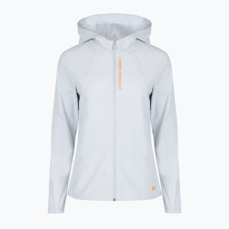Laufjacke Damen Under Armour Outrun The Storm halo gray/squad orange