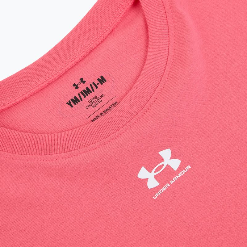 Kinder T-Shirt Under Armour Rival pink 3