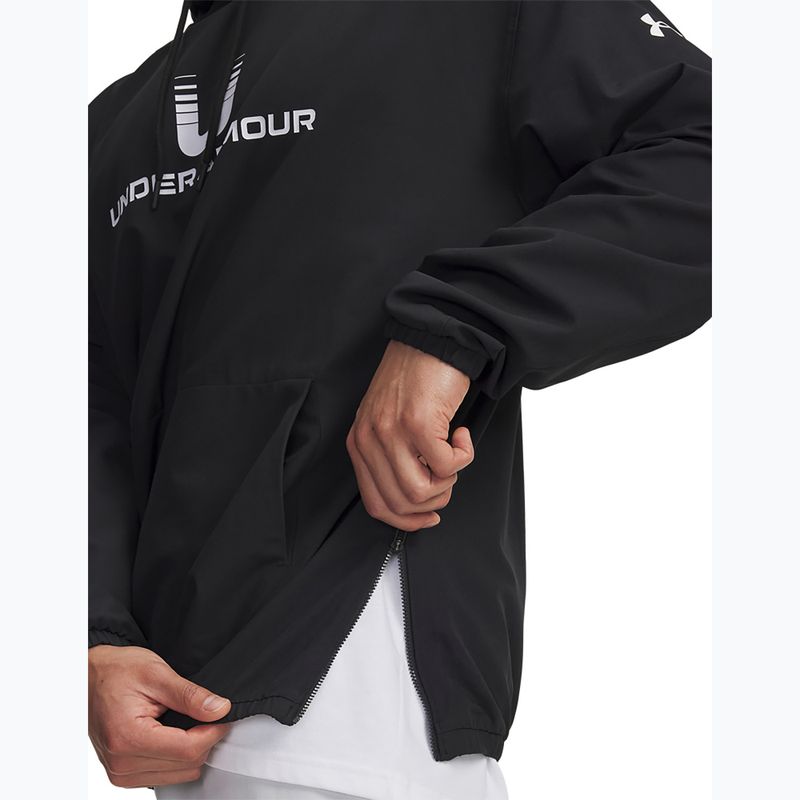 Herren-Hoodie Under Armour Unstoppable Woven Hoodie black/white 3