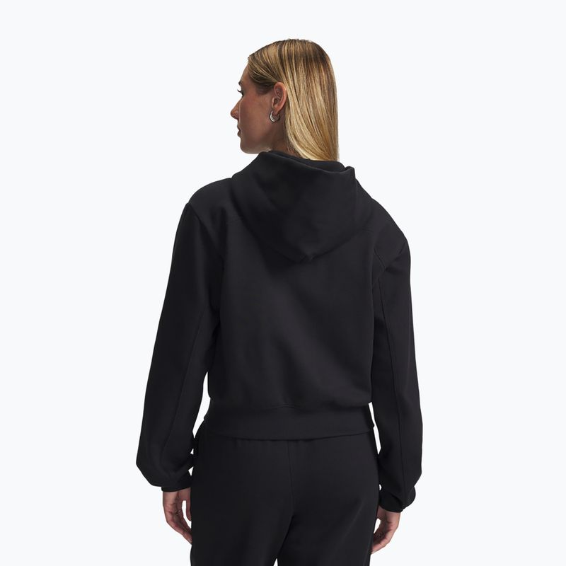 Damen Trainings-Fleecejacke Under Armour Icon Vida Fleece FZ black/black 2