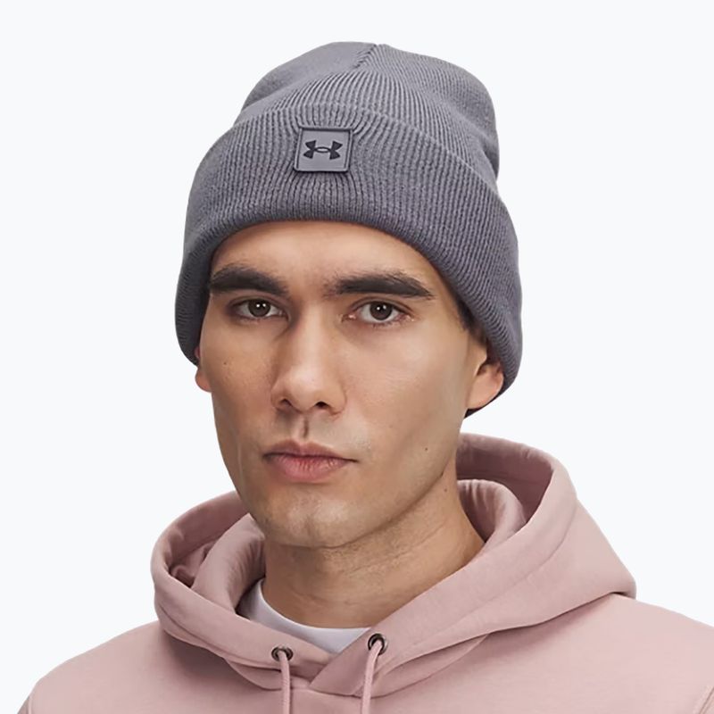 Wintermütze Under Armour Halftime Cuff castlerock/black 4