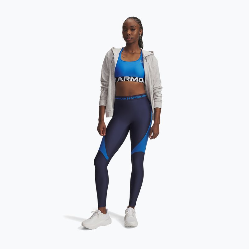 Damen-Leggings Under Armour HeatGear Rib washed navy/blue atlantis/blue atlantis 2
