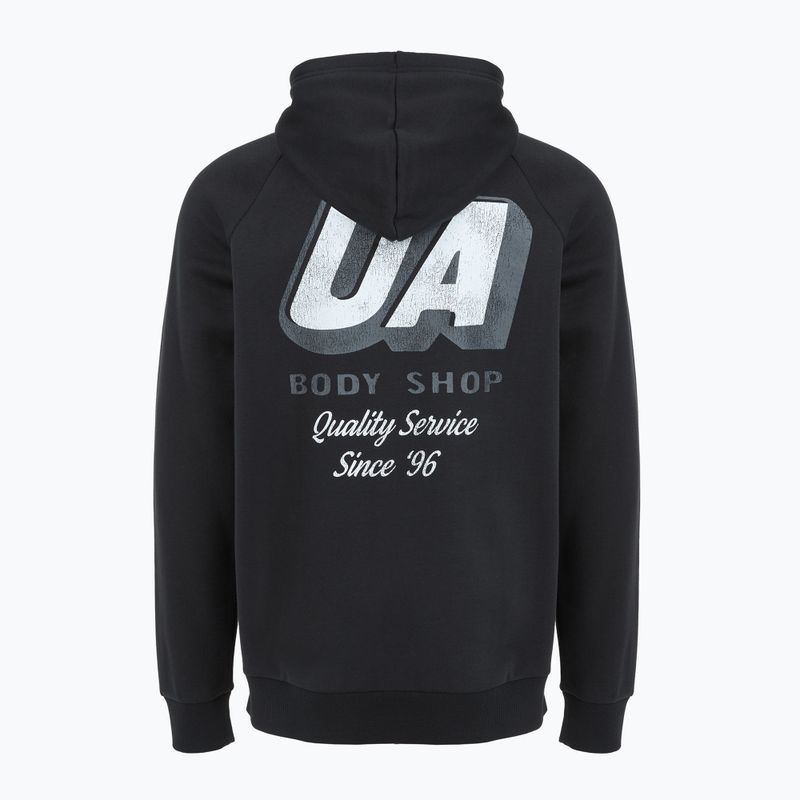 Hoodie Sweatshirt Herren Under Armour Rival Fleece HBR Logo Hoodie black/white 5
