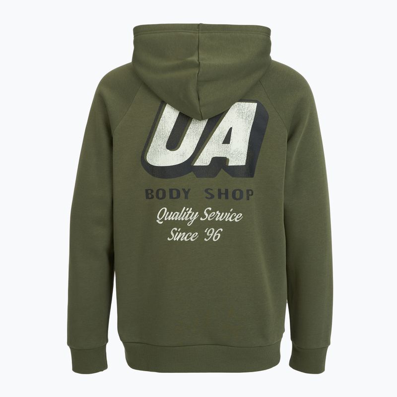 Hoodie Sweatshirt Herren Under Armour Rival Fleece HBR Logo Hoodie marine od green/stone 5