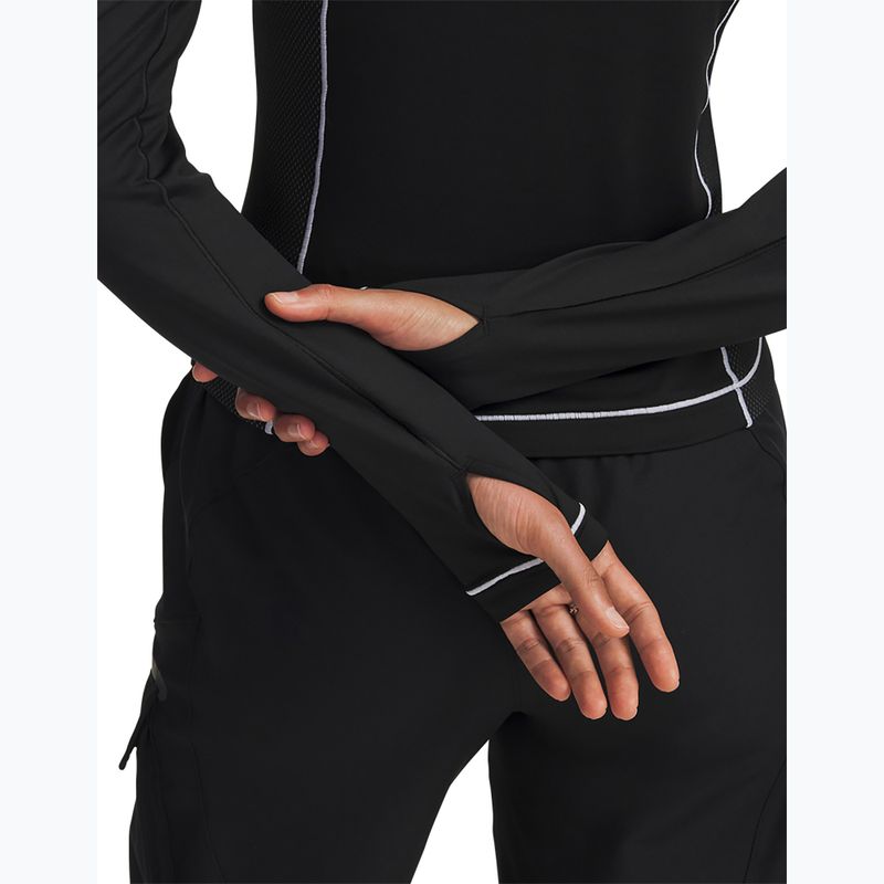 Damen Trainings-Longsleeve Under Armour ColdGear Textured 1/2 Zip black/white/metallic silver 4