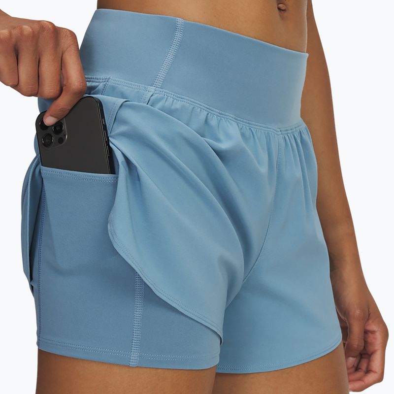 Shorts Damen Under Armour Flex Woven 2in1 blue smoke/blue smoke 4