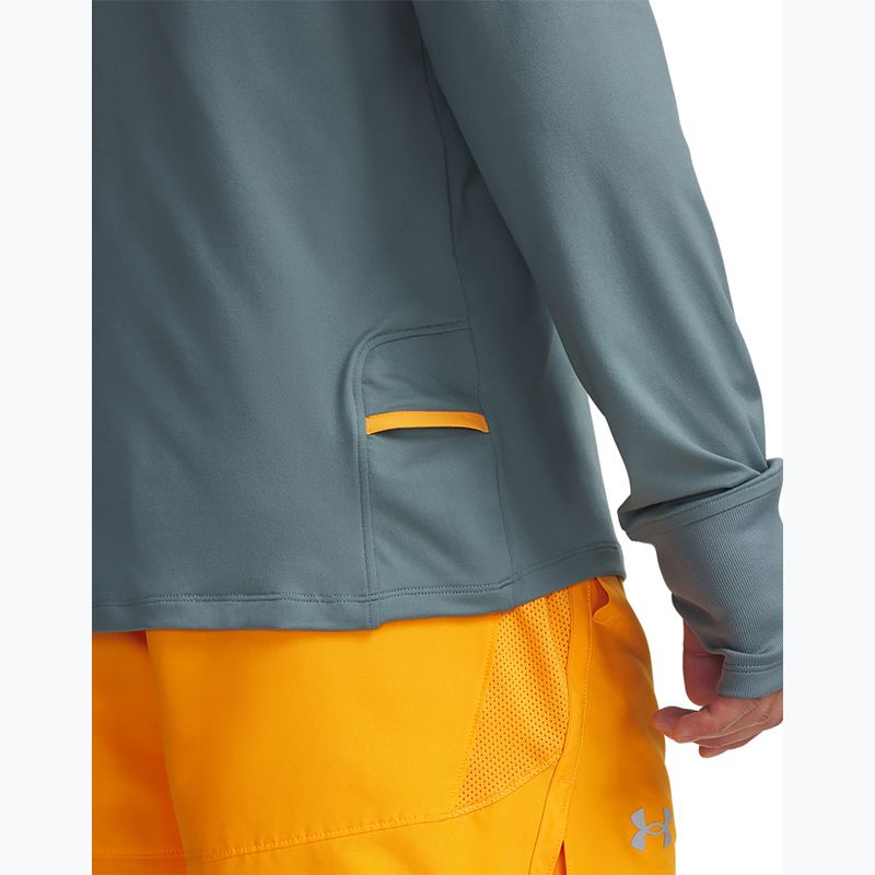Herren-Langarm-Laufshirt Under Armour Launch Pro 1/4 Zip jasper blue/reflective 3