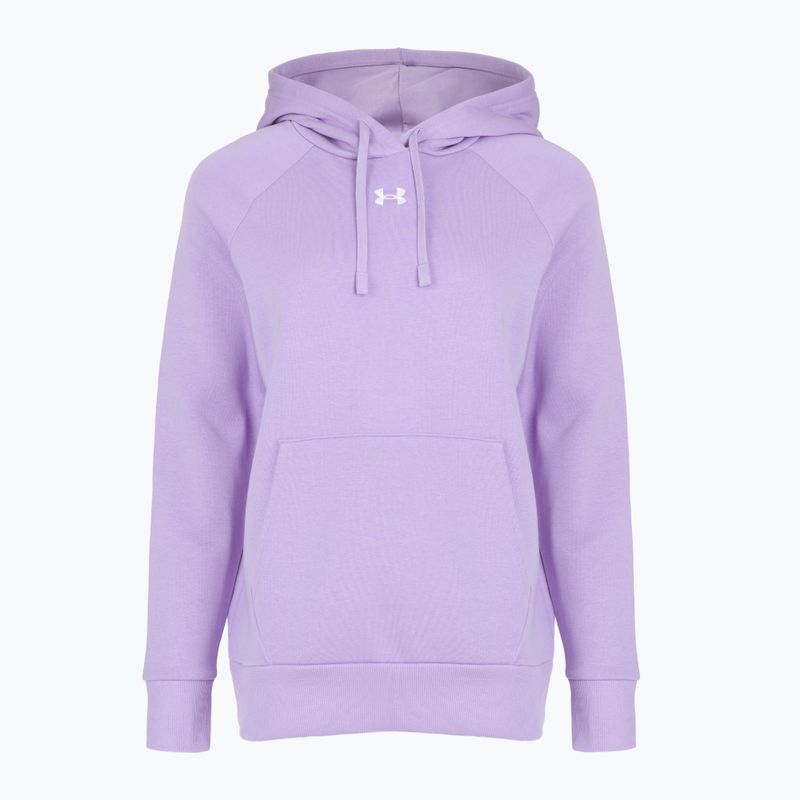 Hoodie Sweatshirt Damen Under Armour Rival Fleece Hoodie transparent/white 4