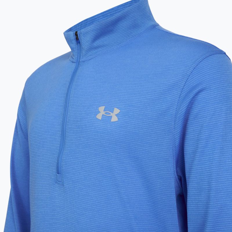 Lauf Hoodie Sweatshirt Herren Under Armour Launch 1/4 Zip blue atlantis/reflective 3