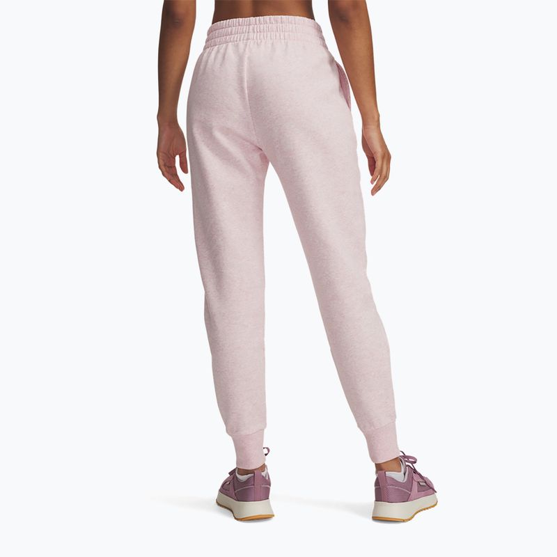 Damenhose Under Armour Rival Fleece prime pink light heather/prime pink 3